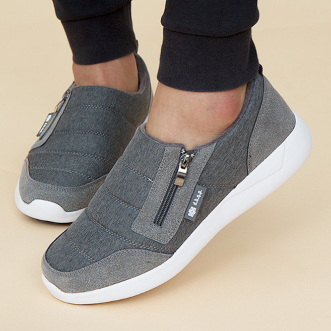 커플 겨울 운동화 남자 여성 패딩 슬립온 털 방한화 D53A