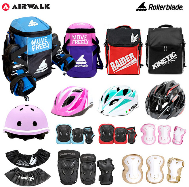 에어워크 롤러블레이드 아동용성인용 인라인 용품 모음 헬멧 인라인가방 손바닥보호대 무릎보호대 팔꿈치보호대 보호장구 세트 모음, 보호대, 5.아동 에어워크 블루S