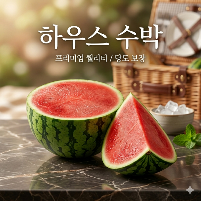 고당도 하우스수박, 1개, 7-8kg