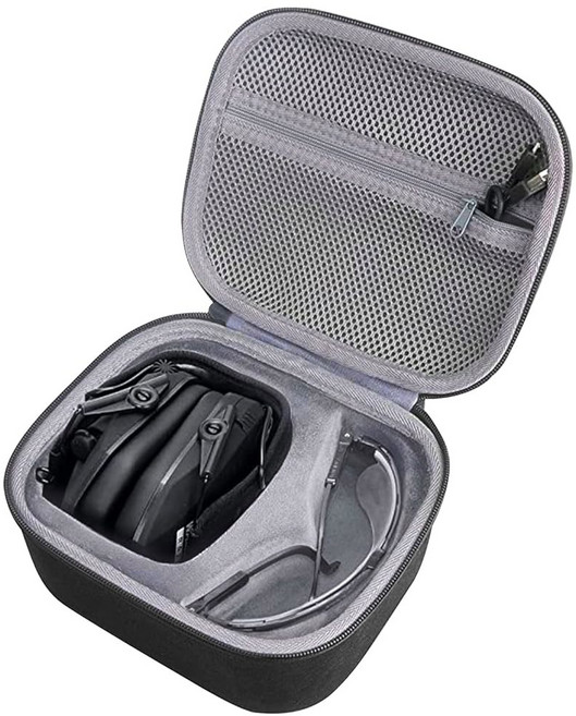 워커의 면도기 슬림 전자 머프 이어머프를 위한 co2CREA 하드 케이스 교체, Black Case for Razor Earmuff, 1개, Black Case for Razor Earmuff