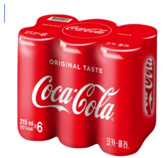 코카콜라 오리지널, 215ml, 6개