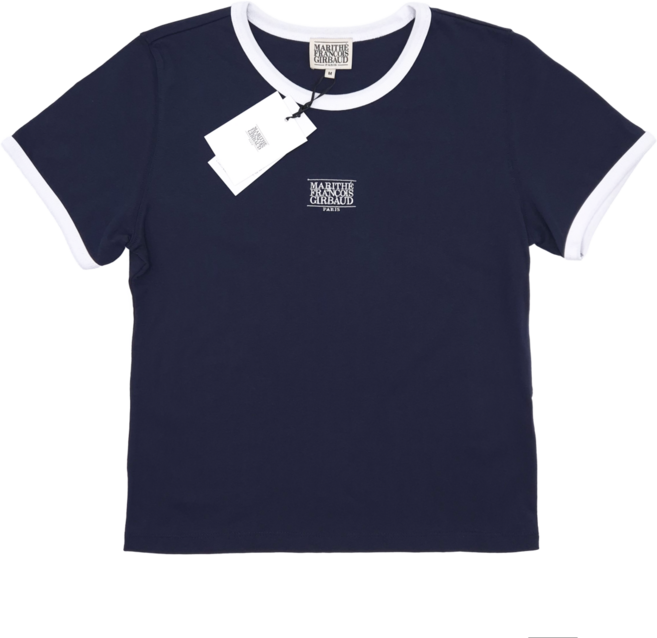 [마리떼매장판] 마리떼프랑소와저버 W 클래식 로고 링거반팔티 쇼핑백