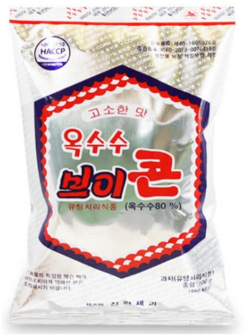 진한제과 옥수수 브이콘, 100g, 10개