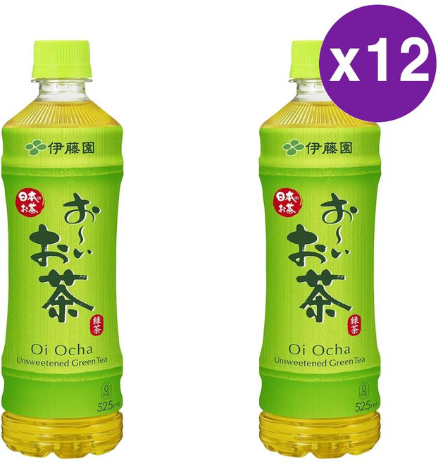 이토엔 오이 오차 언스위트 녹차 Ito En Oi Ocha Unsweetened Green Tea, 24개, 1개입, 525ml