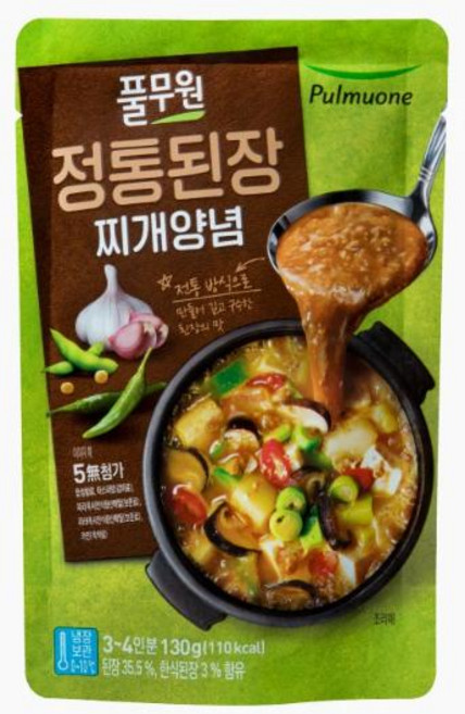 풀무원 정통 된장찌개 양념, 1개, 130g