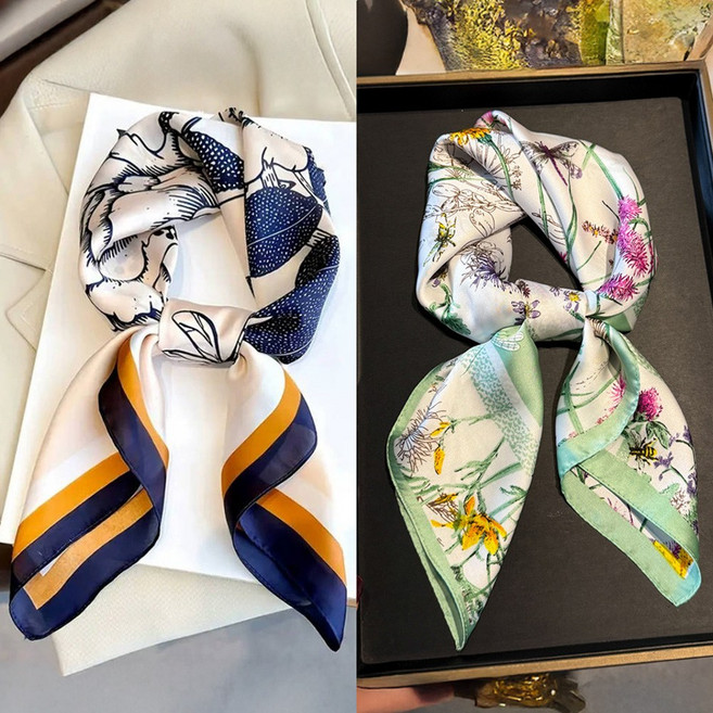 여성 데일리 세련된 감성 스카프 2종 세트