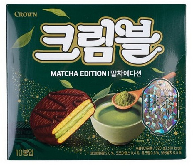 크라운 크림블 말차에디션 10p, 320g, 1개