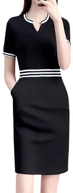 빅사이즈 스포츠 캐주얼 원피스 여성 반팔 골프 원피스 뉴타임즈