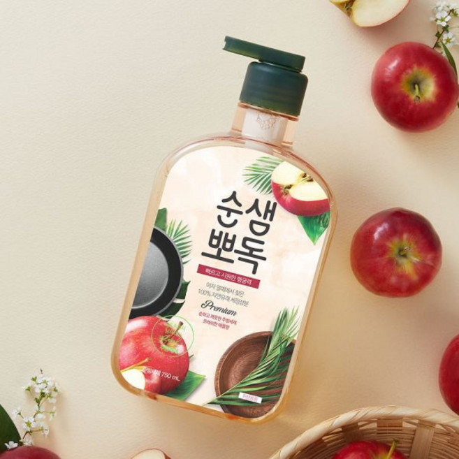 본사배송 순샘 뽀독 주방세제 애플향 750ml용기