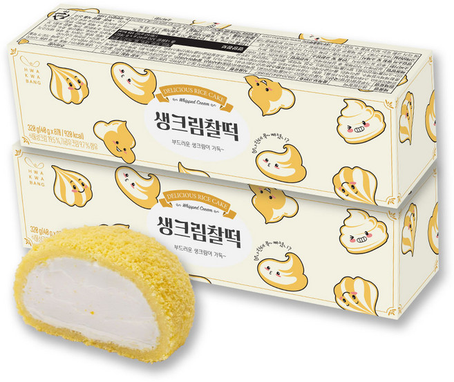 화과방 생크림찰떡(40gx8개입), 320g, 2세트
