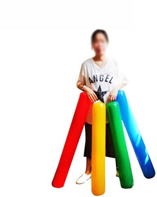 대형 에어바톤 1m 릴레이바톤 1m풍선바톤 이어달리기바톤, 1세트, 빨강+파랑