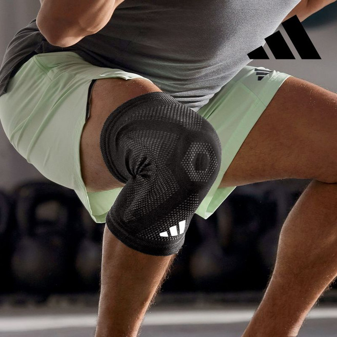 아디다스 에어로레디 엘리트 무릎보호대, 1개, 블랙