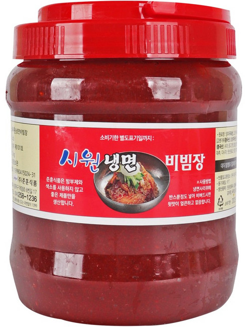푸드올마켓_ 준훈 시원냉면 비빔장 2kg /냉장, 1개