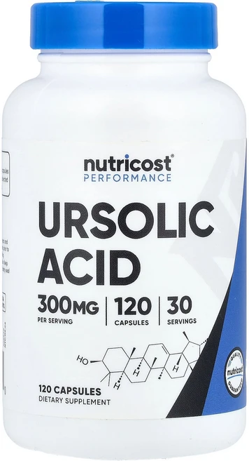 Nutricost 뉴트리코스트 우르솔산 75mg 120 캡슐 영양제 건강보조식품, 1개, 120정 - 쿠팡