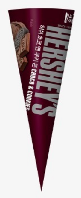 허쉬 아이스크림 초코앤쿠키콘, 15개, 150ml