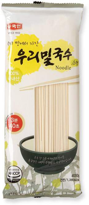 풍국면 우리밀국수 소면, 4개, 400g