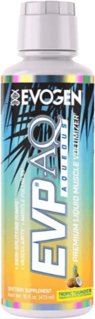 EVOGEN EVP AQ - 액상형 고함량 글리세롤 Tropic Thunder 맛 강력한 펌핑 효과, 1개, 473ml - 쿠팡