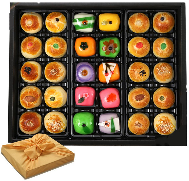 엠케이크 아이원 만주 20구+화과자 10구 혼합 선물세트 [냉매포장 별도구매상품], 1.25kg, 1개