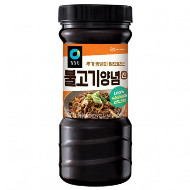 고삐 협력사청정원 불고기양념진 840g 불고기 양념장 황금레시피 양념소스, 1