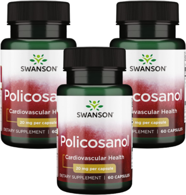 Swanson 폴리코사놀 20 mg 60 캡슐 3 SET, 30정, 3개