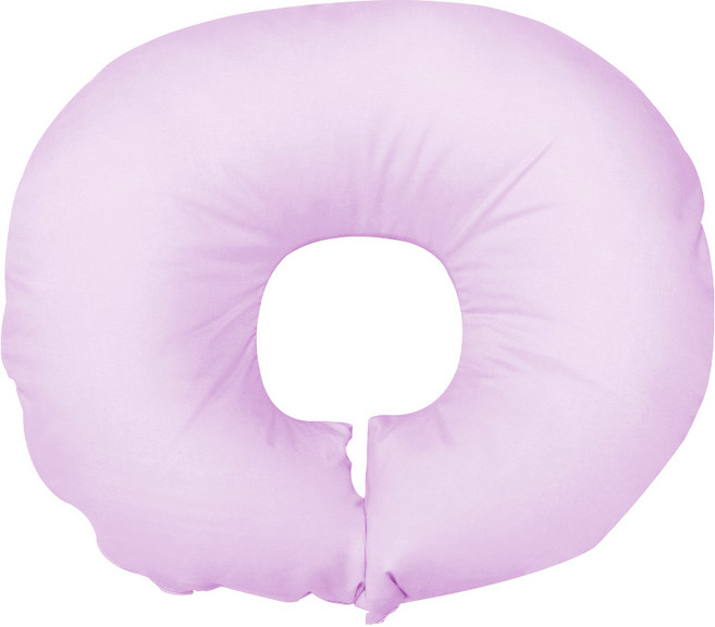 발롱뷰티 정품 경락용 안면 면베개 자국방지경락 마사지 U자베개 도넛베개 면100%, 1개, 연보라