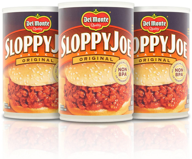 델몬트 오리지널 슬로피 조 소스 (3개 묶음) 425g 캔 Del Monte Original Sloppy Joe Sauce (Pack of 3) 15 oz Cans, 1개
