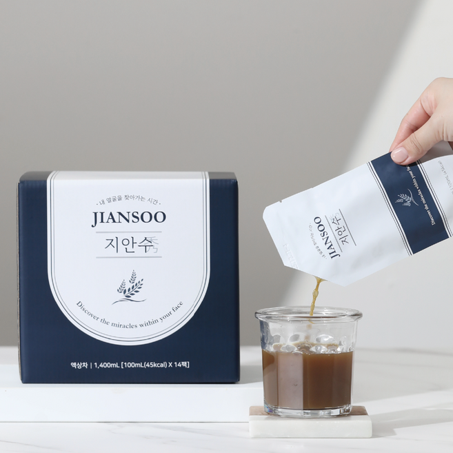 이퓨니드 지안수 호박차 붓기차 파우치 100mg, 14포, 100ml