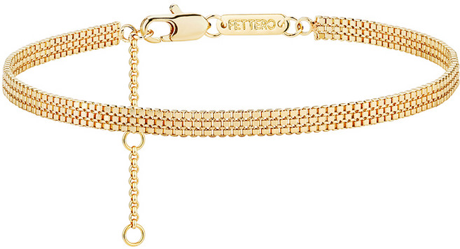 FETTERO 14k 도금 골드 베니스 체인 팔찌 데일리