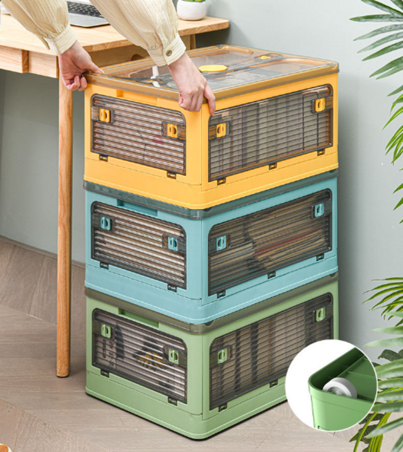 수납 접이식 폴딩형 캠핑용 폴딩박스 S 리빙함, 화이트, 화이트, 1개