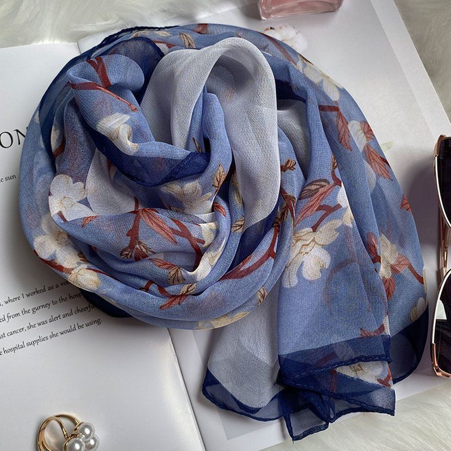 여성용 예쁜 스카프 실크 머플러 롱타입 목도리 Women's Scarves 뉴타임즈 E635I677