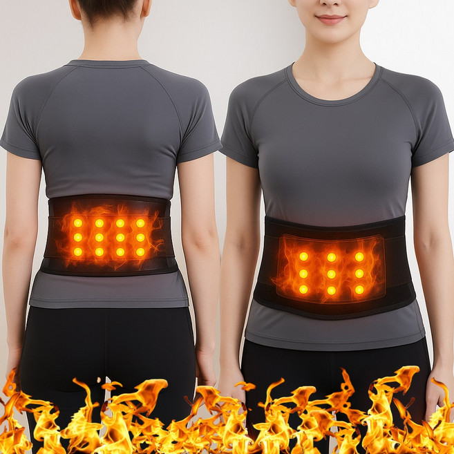 노모로 토르말린 자가발열 허리보호대 온열벨트 복대 남녀공용, 1개