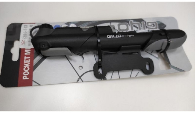 GIYO GP-41S 隨車型打氣筒 臺灣精品 有壓力錶 美法氣嘴可用 最高100psi, 1個, Black
