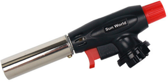 국산 썬월드 자동토치 가스토치 요리토치 쿠킹토치, 1개