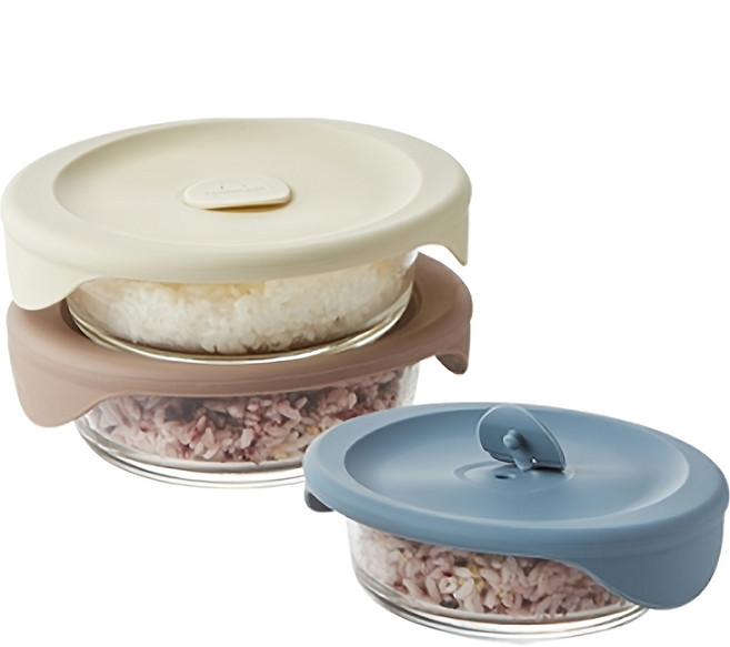 락앤락 바로 한끼 밥용기, 1세트, 355ml(3p)