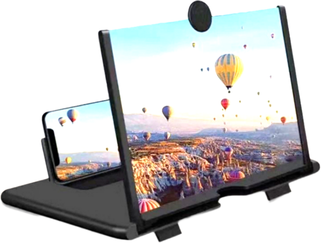 조이몰 스마트폰 고화질 돋보기 확대스크린, 1개, 블랙