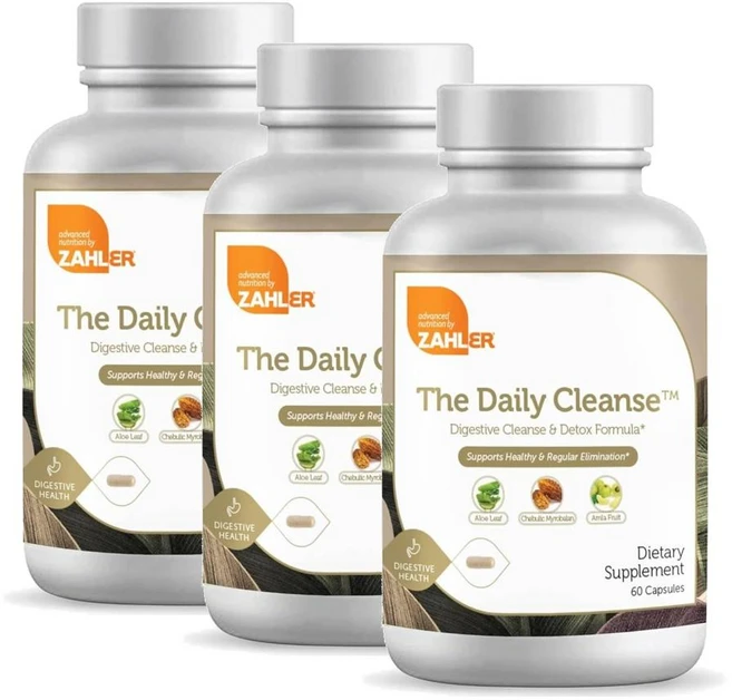 자일러 데일리 클렌즈 캡슐 Zahler Daily Cleanse, 3개, 60정 - 쿠팡