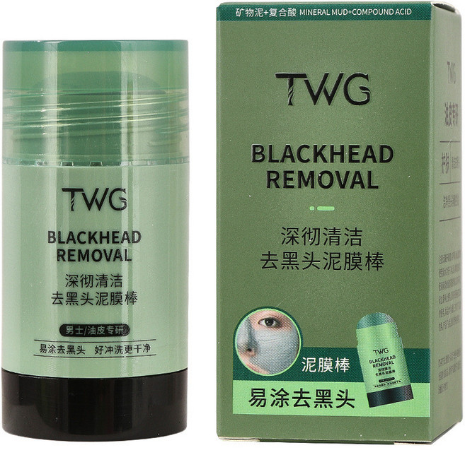 TWG 深徹清潔去黑頭泥膜棒 煥顏毛孔清潔, 1個