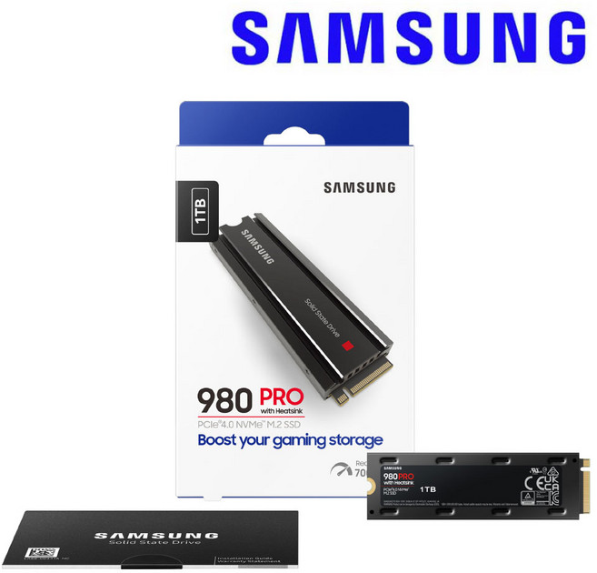 삼성전자 980 PRO 히트싱크 M.2 NVMe SSD 1TB, MZ-V8P1T0CW