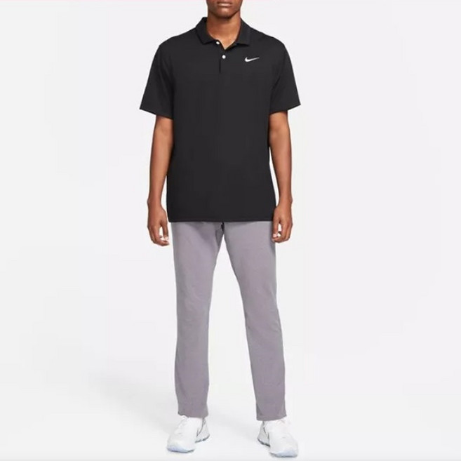 나이키 스우시로고 카라티셔츠 골프반팔티 검정
