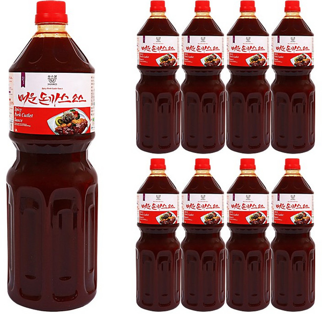 푸드올마켓_ 쏘스본 매운 돈까스소스 1.8L 한박스 (1.8L x 8ea), 8개