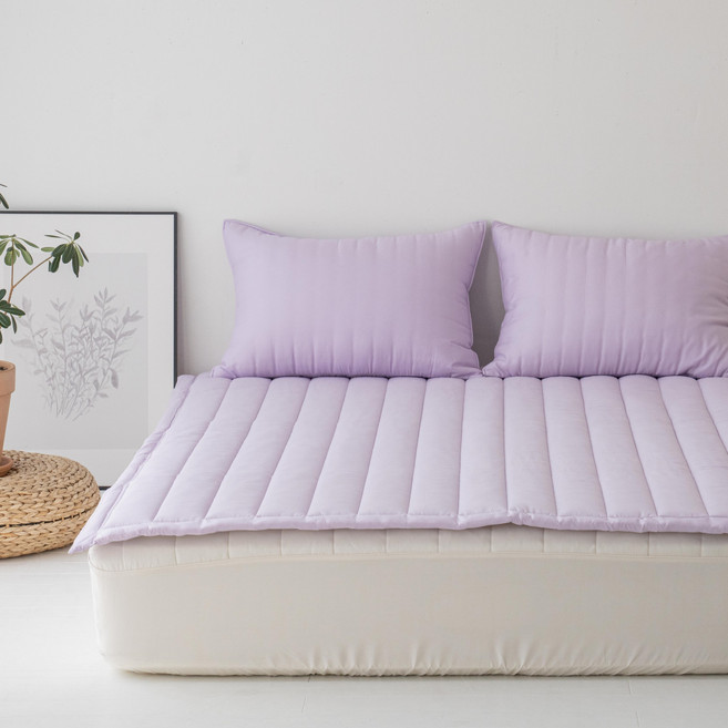 Molly 몰리 렌징 텐셀 모달100% 침대패드 [싱글 S/110x205], 퍼플