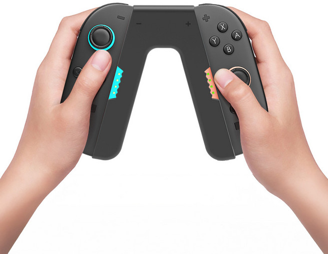 잼몬스터 닌텐도 스위치2 조이콘 브릿지 핸들그립 케이스 모든케이스호환, 1개, 블랙, NSB201