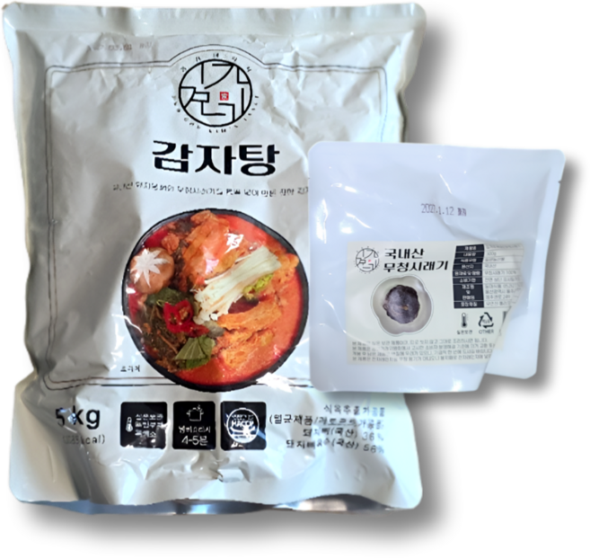 김가네 감자탕 (9-10인분) +국내산시래기, 1개, 5kg