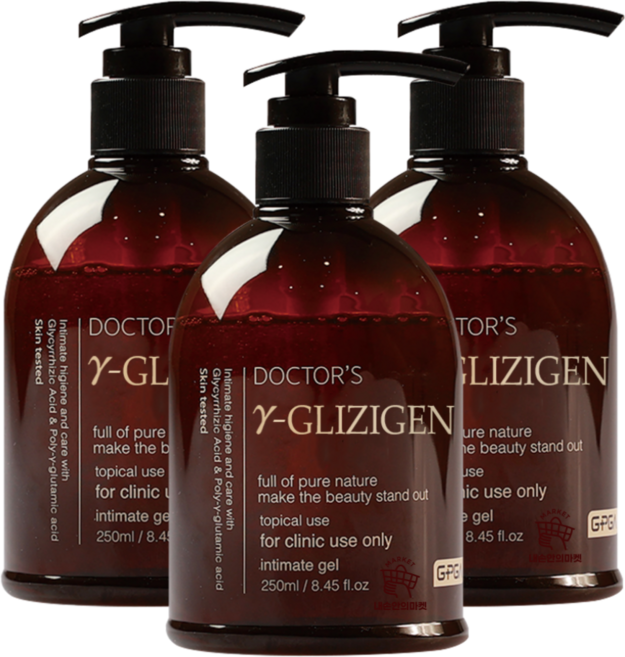 닥터스 감마글리시젠 프리미엄 여성청결제 외음부 세정제(구 감마지투겔), 3개, 250ml