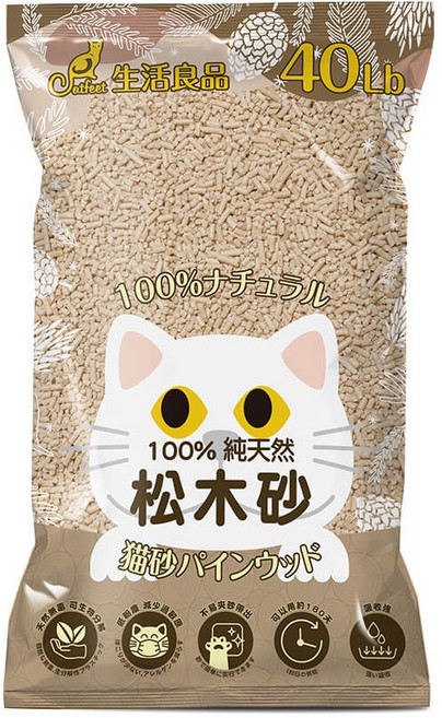 CatFeet 松木砂 40LB, 原味, 1包