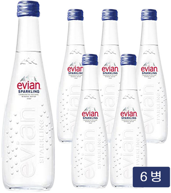에비앙 탄산수, 750ml, 6개