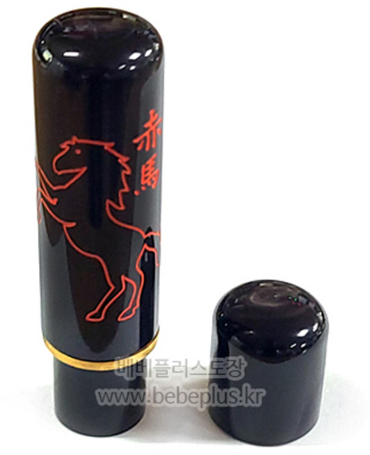 (수조각인감도장) 흑수우 붉은말 적마 뚜껑 6푼 18mm 수조각 수제 인감도장 / 행운도장 복도장 합격도장 승진도장 사업번창도장 붉은말 말띠도장, 1개, 흑수우(물소뿔)