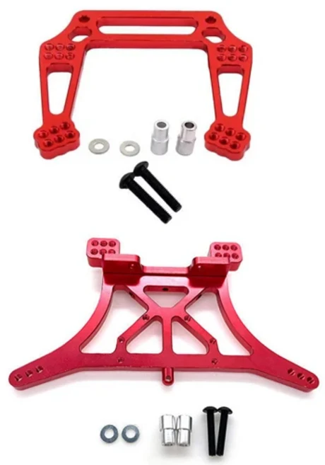 1/10 Traxxas 슬래시 2Wd 짧은 코스 Bandit Bigfoot Craniac Rustler 용 Rc 취미 모델 자동차 알루미늄 전, 05 1set Red