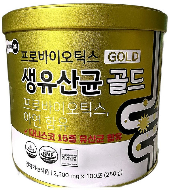 성인유산균 장 건강 증진 면역력 강화 프로바이오틱스 간편 섭취 100포 1개, 250g