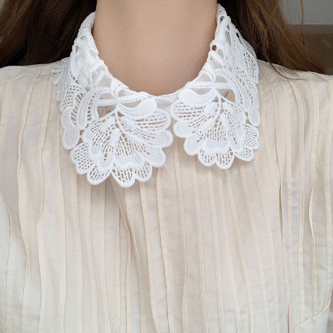 러블리 페이크 카라 블라우스 포인트 여성 패션 레이어드 J751